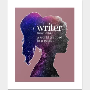 Writer: A World Trapped in a Person Posters and Art